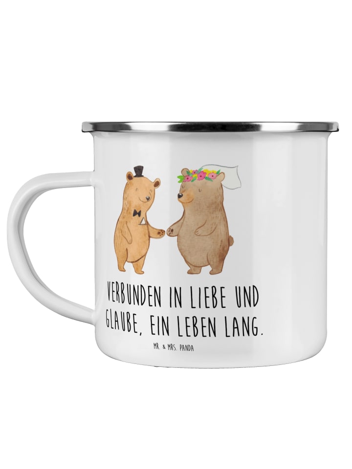 Kaffeebecher Kirchliche Trauung Liebe Glaube mi... in Weiß