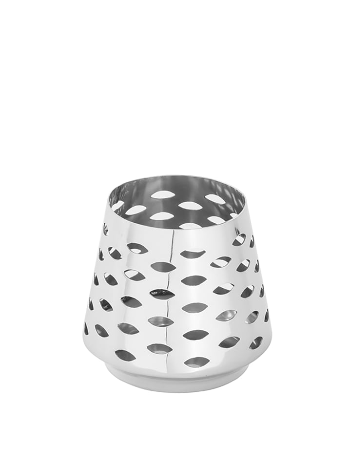 Windlicht Luma silber - (H) 9 cm