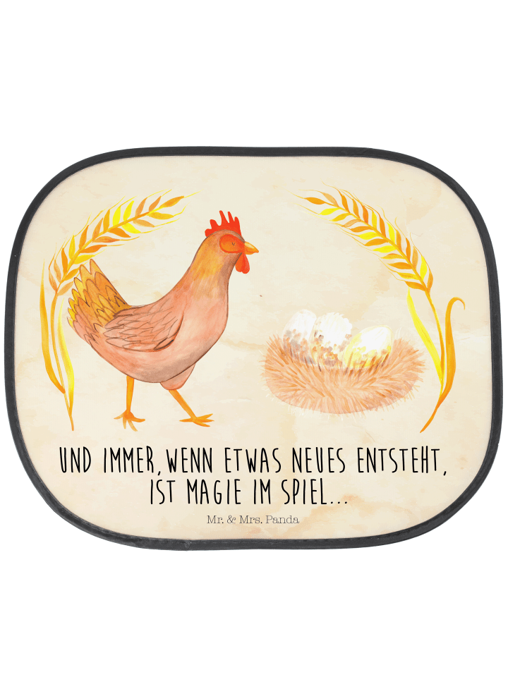 Sonnenschutz Auto Huhn Stolz mit Spruch in Vintage