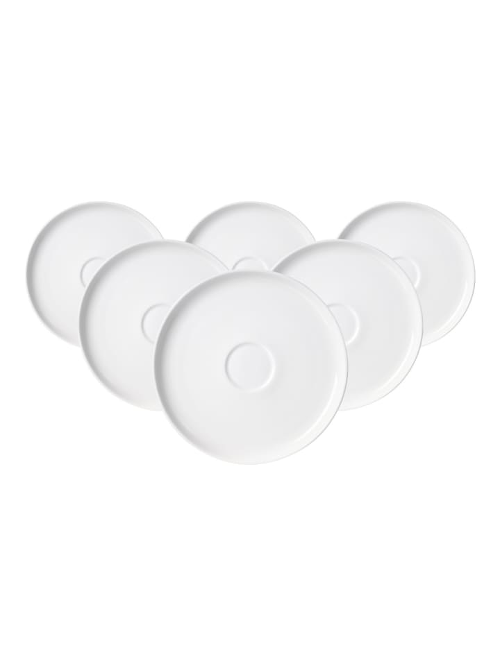 6er Set Espressountertassen Skagen in Weiß ø 11 cm