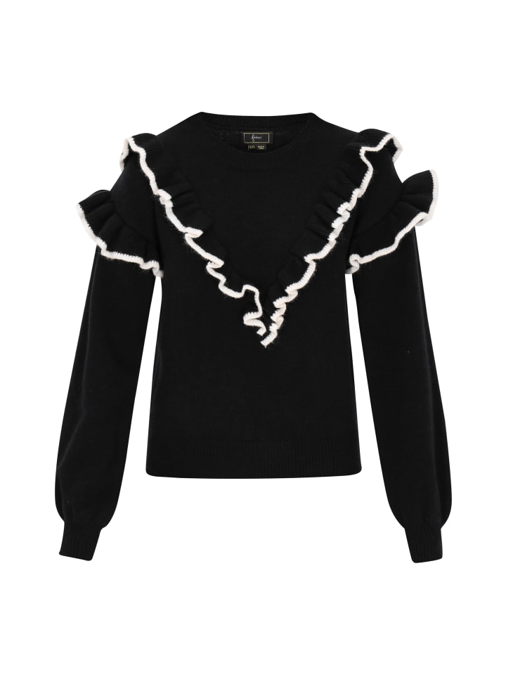 Women Sweater in black white