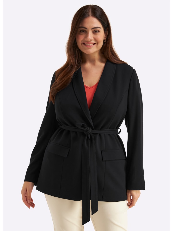 Shirtblazer in schwarz