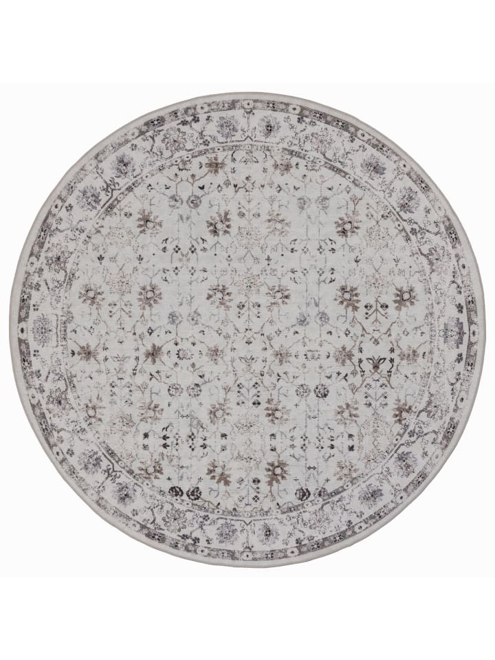 Kurzflor Teppich Inka 1142 in Creme