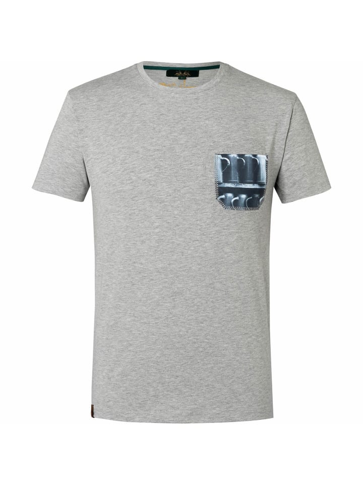 T-Shirt Bierkrug K20 in Hellgrau