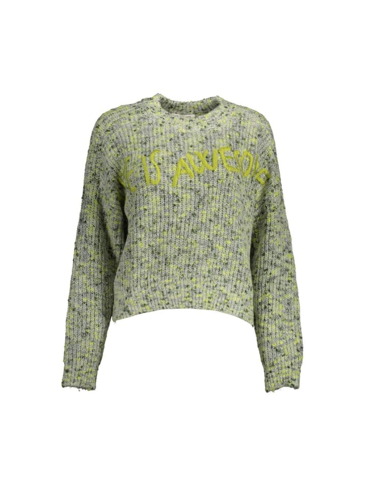 Grün Acryl Damen Pullover