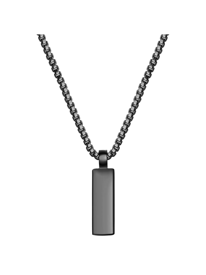 Kette aus Edelstahl in schwarz