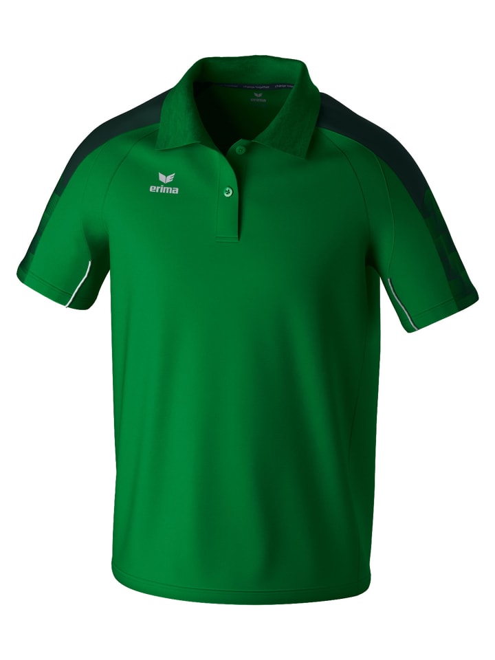 Herren Poloshirt in smaragd/pine grove