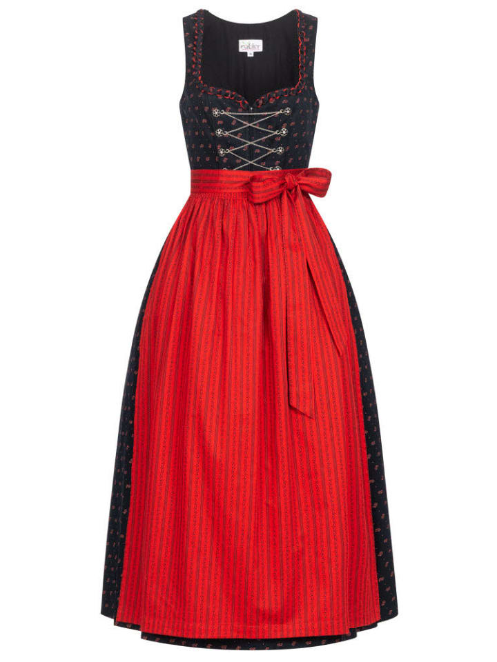 Dirndl lang Thea in Schwarz