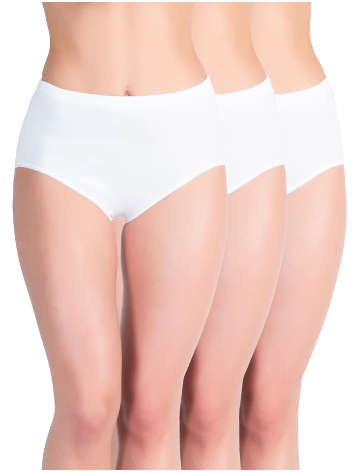 Taillen-Slips 6er Set, mit Einziehgummi in weiss