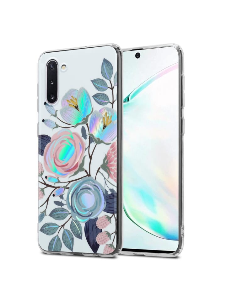 Hülle für Samsung Galaxy NOTE 10 Blumen Muster in PFINGSTROSEN