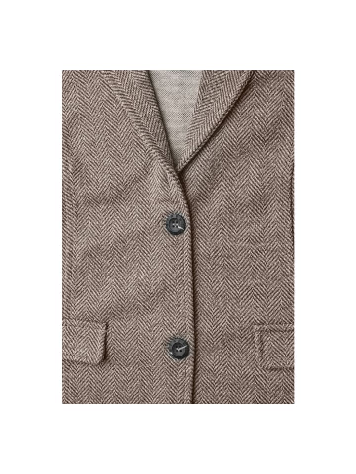 Blazer in saddle brown