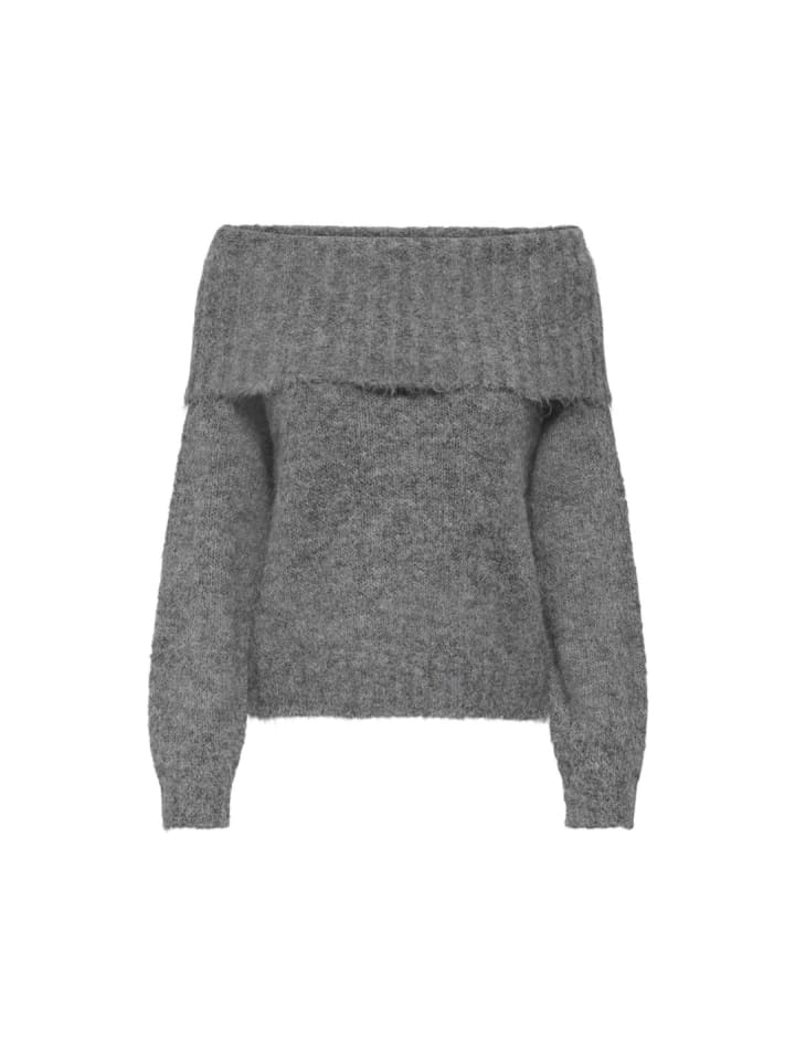 Pullover in Medium Grey Melange