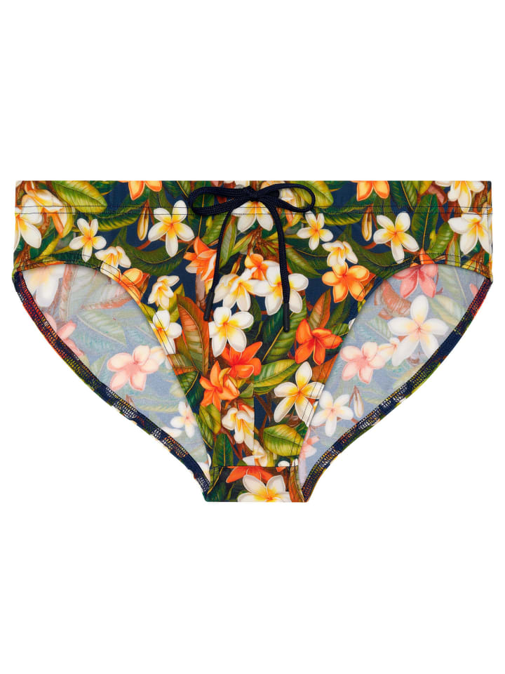 Badehose Swim Mini Briefs Etna in navy print