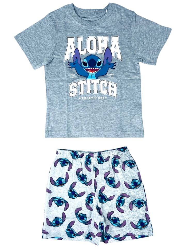 Schlafanzug Disney Lilo & Stitch in Grau