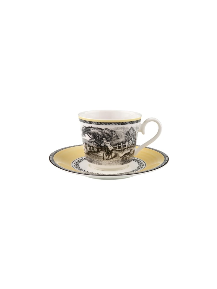 Frühstückstasse mit Untertasse Audun Ferme in Bunt 270 ml