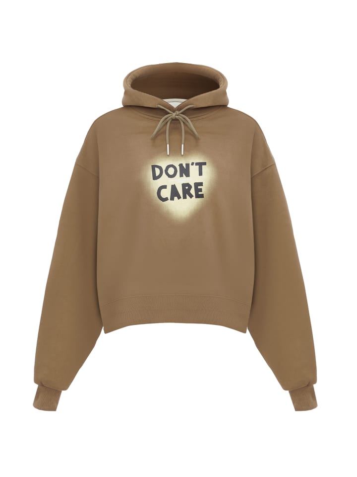 Damen Kapuzenpulli in Taupe