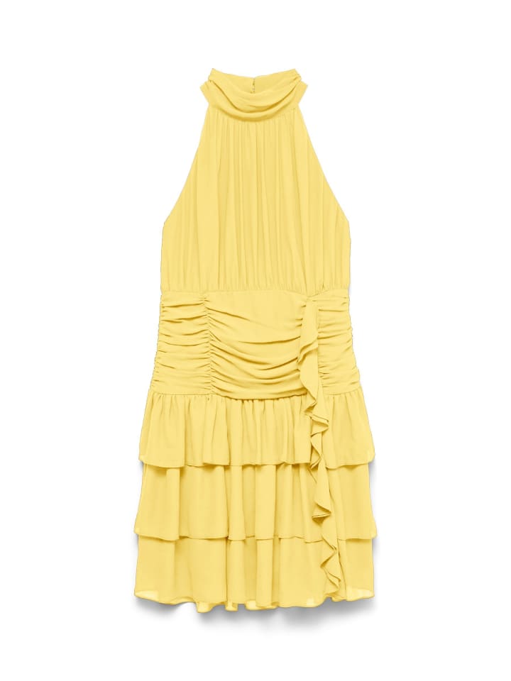 Mehrlagiges Kleid in Flan
