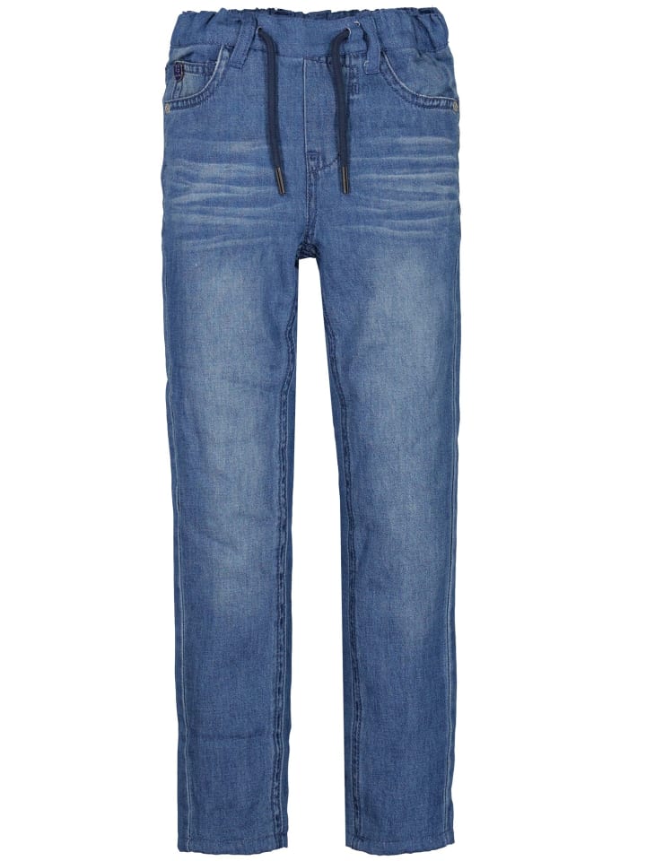 Jeans mit Innenfutter in dark used