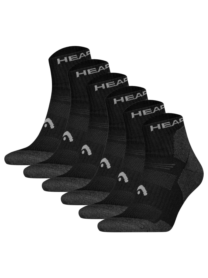 Socken 6er Pack in Schwarz