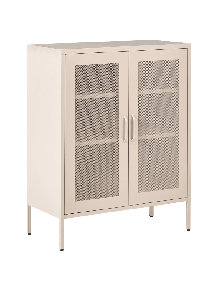 Sideboard WAKATIPU in Beige - (W) 80 x (H) 102 x (L) 40 cm