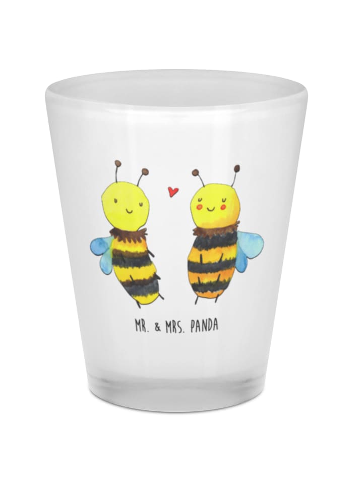 Schnapsglas Biene Verliebt ohne Spruch in Transparent