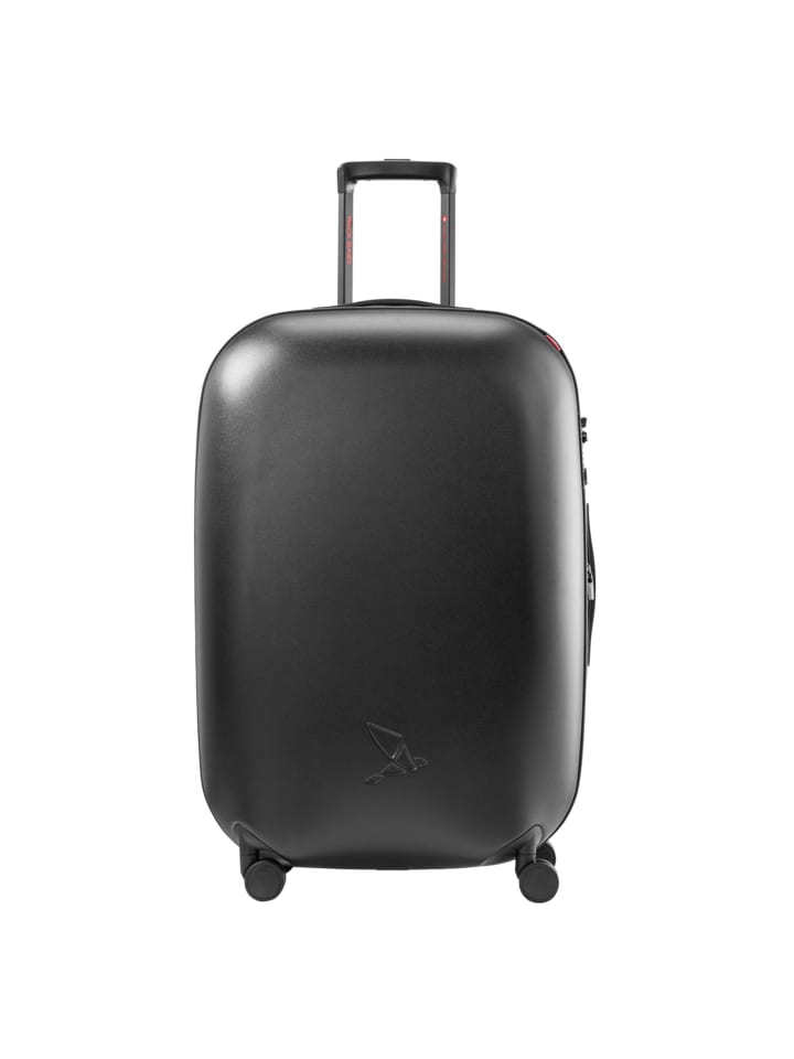 Gen T 4 Rollen Trolley 74 cm mit Dehnfalte schwarz