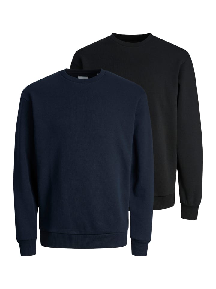 Sweatshirt Bradley in Schwarz / dunkelblau
