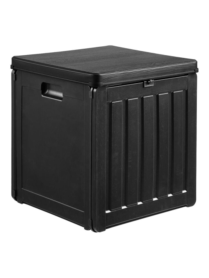 Kissenbox Sola Schwarz 43 x 43 cm