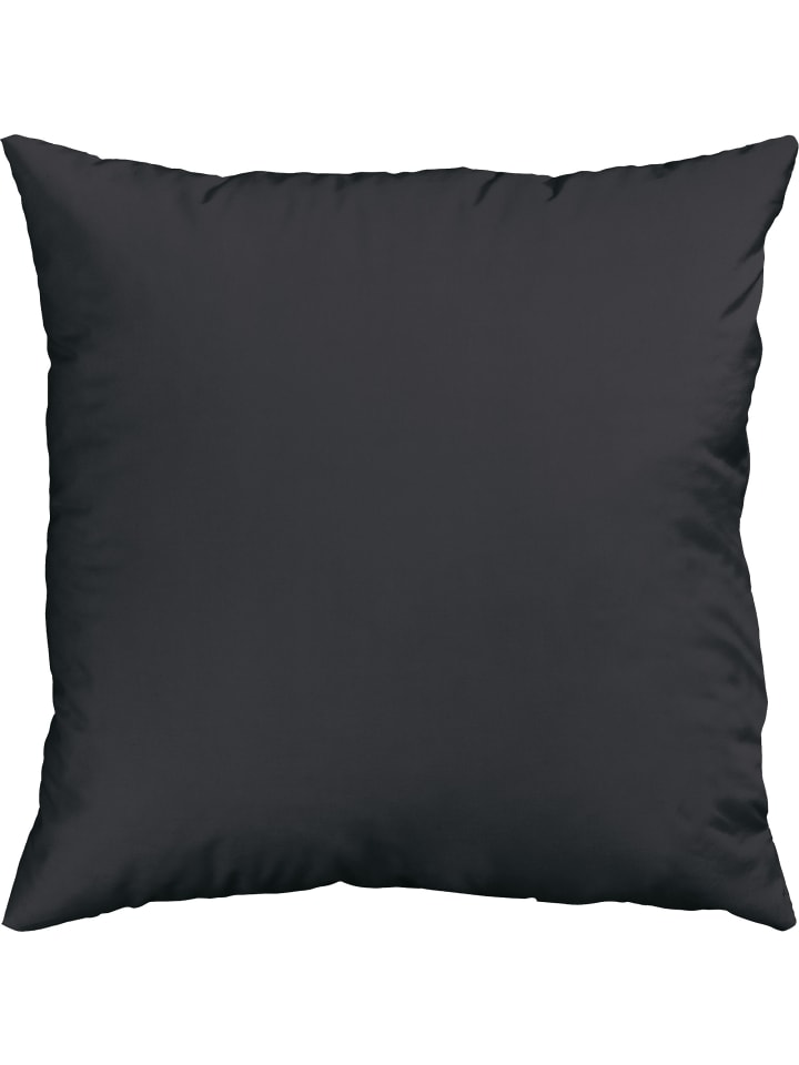 Mako-Satin Kuschelkissenbezug Landshut in schwarz