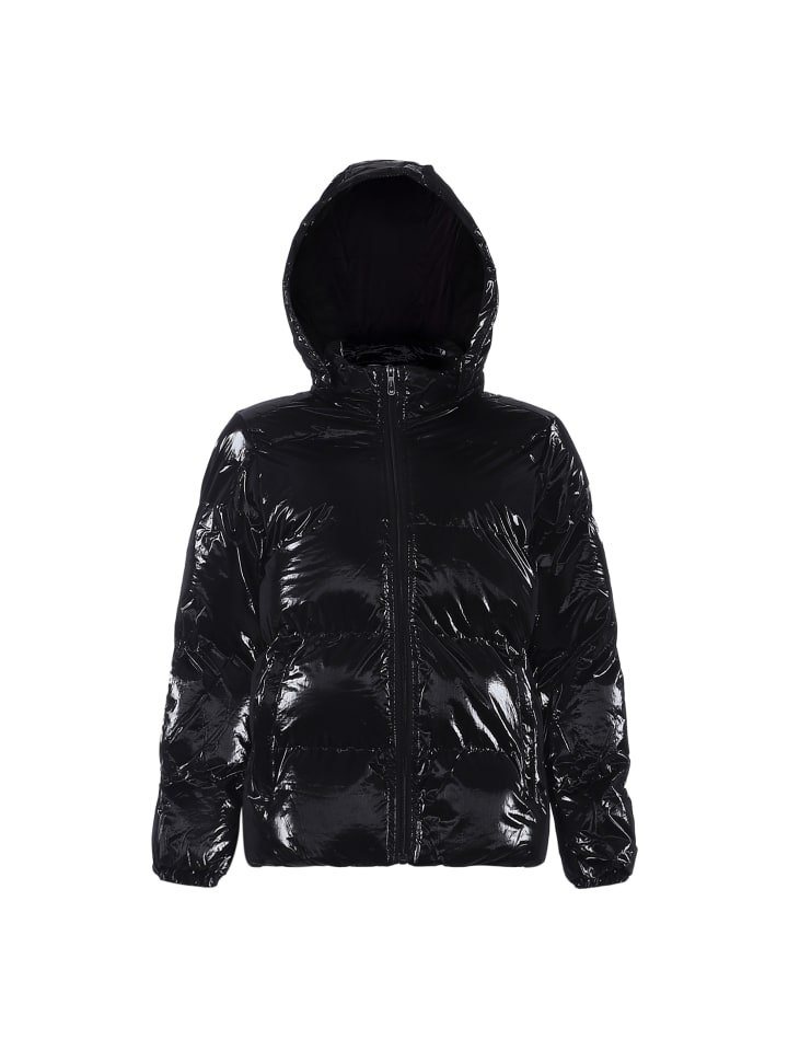 Damen Wattierte Steppjacke in Schwarz