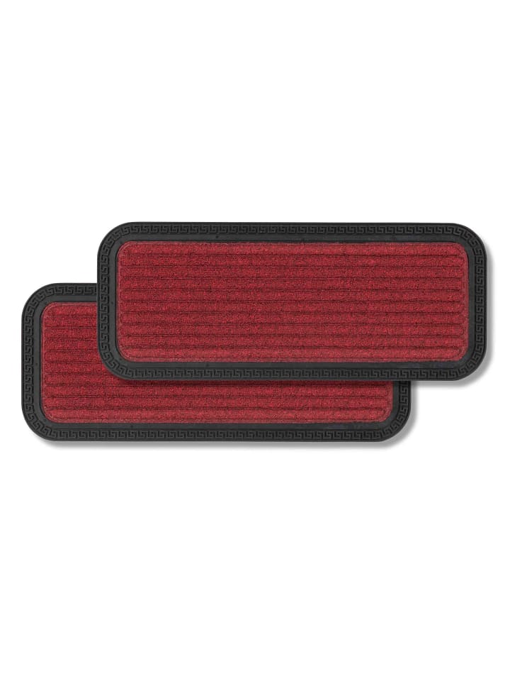 Fußmatte Außen BORDER STAR 2ER SET 2 in Rot