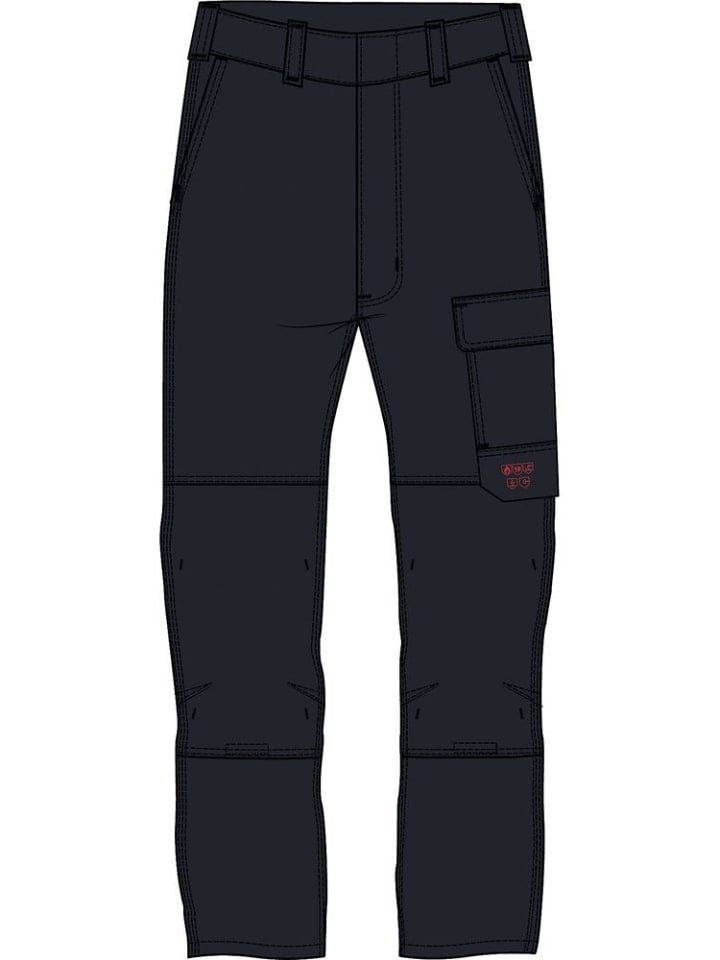 Arbeitshose "DF Cargo Dungaree 107180" in Schwarz
