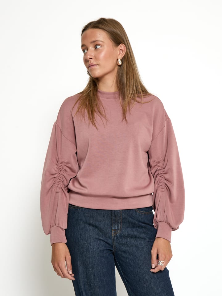 Sweatshirt in Ash Rose