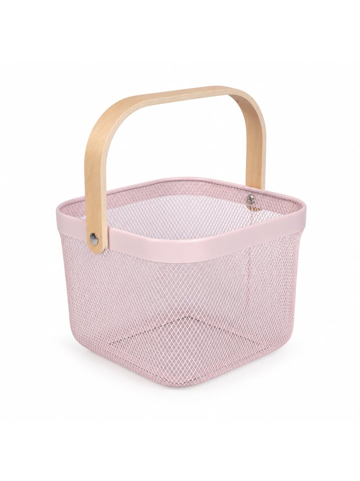 Aufbewahrungskorb in Rosa - (B)26x (H)17,5 x (T)24,5 cm
