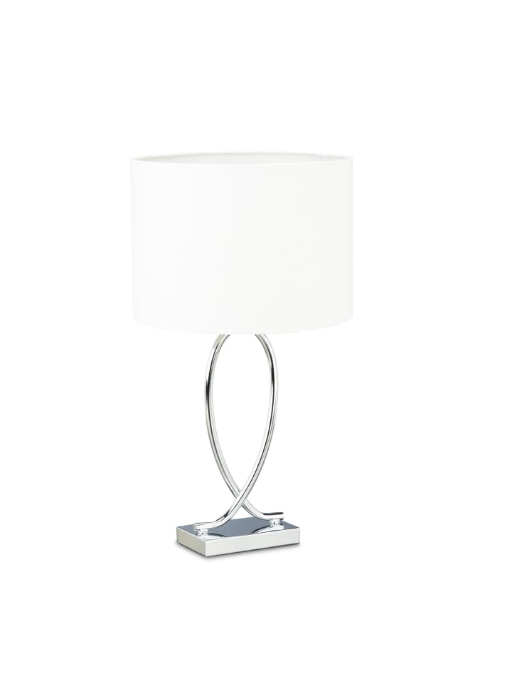 Tischlampe in Weiß - (H)51 cm