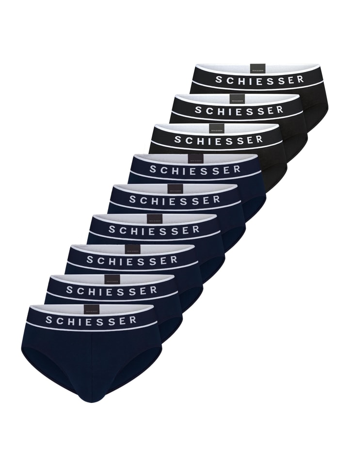 Rio Slip / Unterhose 95/5 Cotton in Blau / schwarz