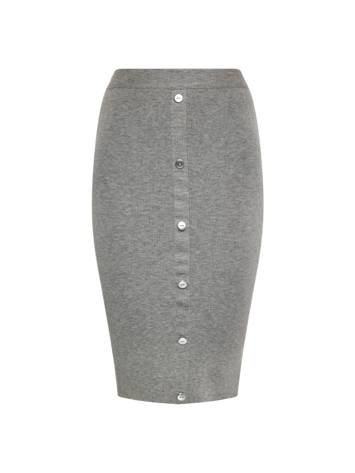 Damen Rock in Grau Melange