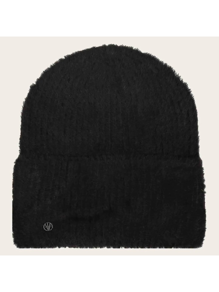 Strickmütze in schwarz