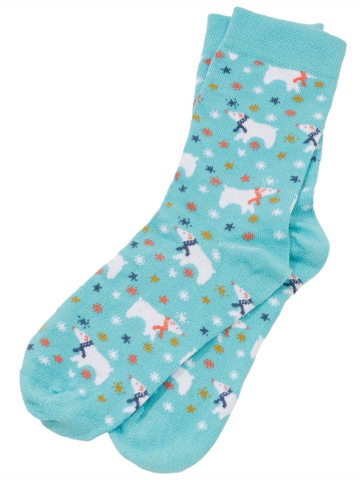 Damen-Socken in ozean