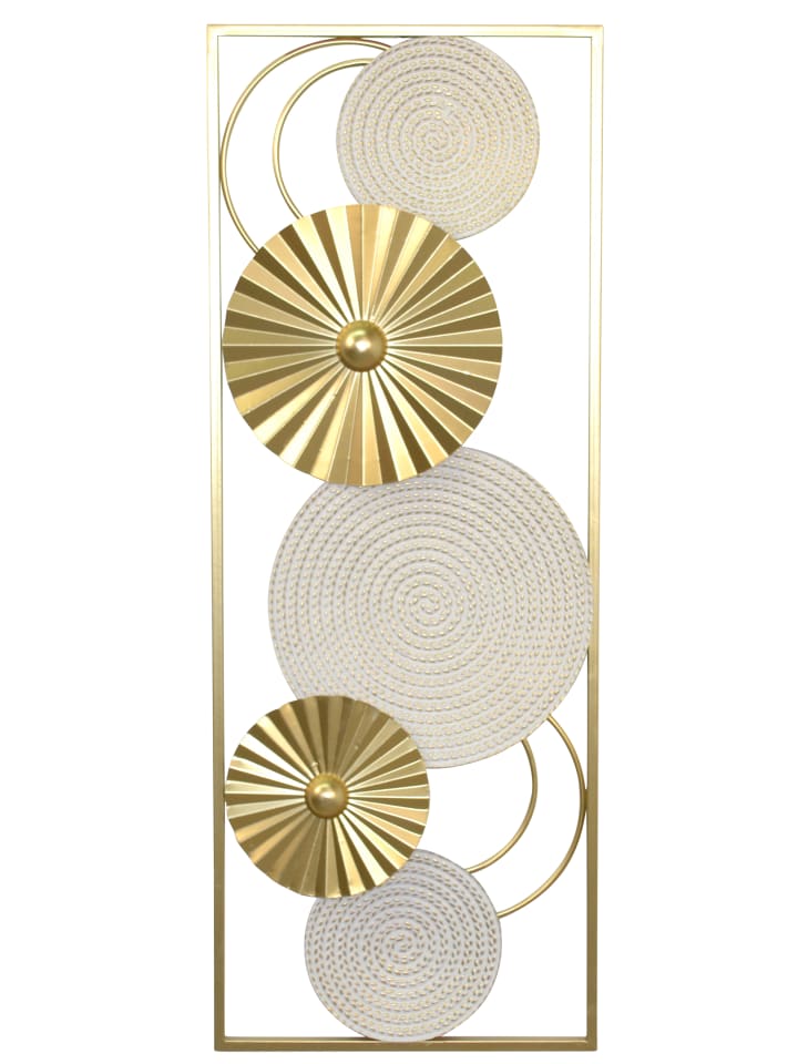 Wanddekoobjekt Lara in goldfarben