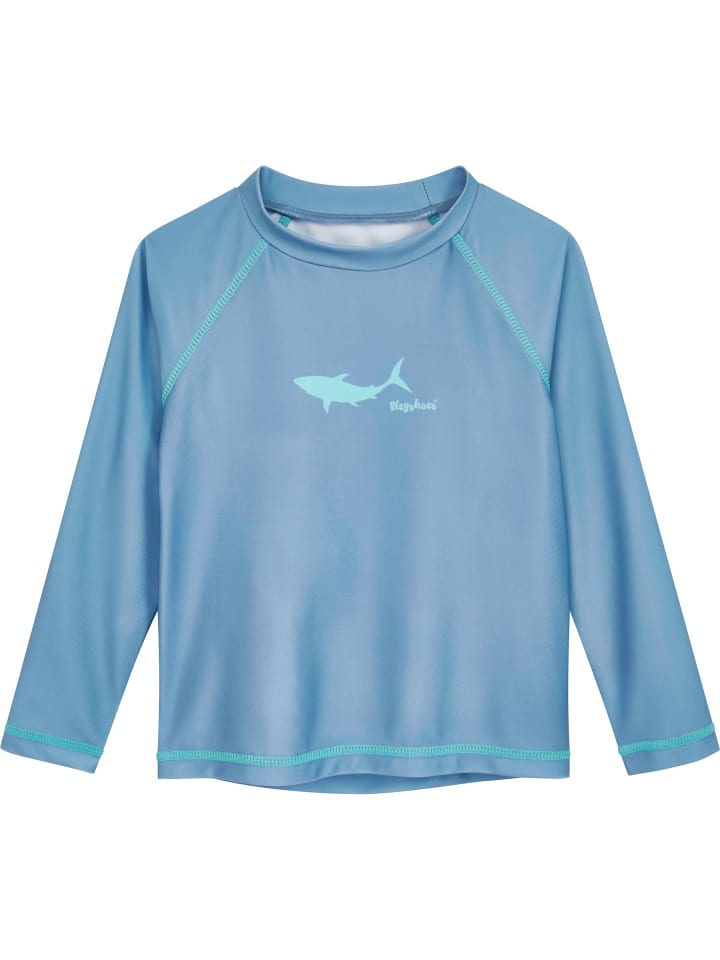 UV-Schutz Bade-Shirt 1/1-Arm Hai in blau