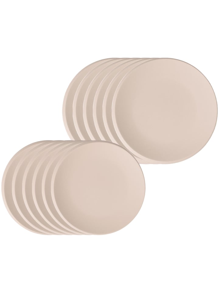 12-tlg. Tafelservice NewMoon in in beige