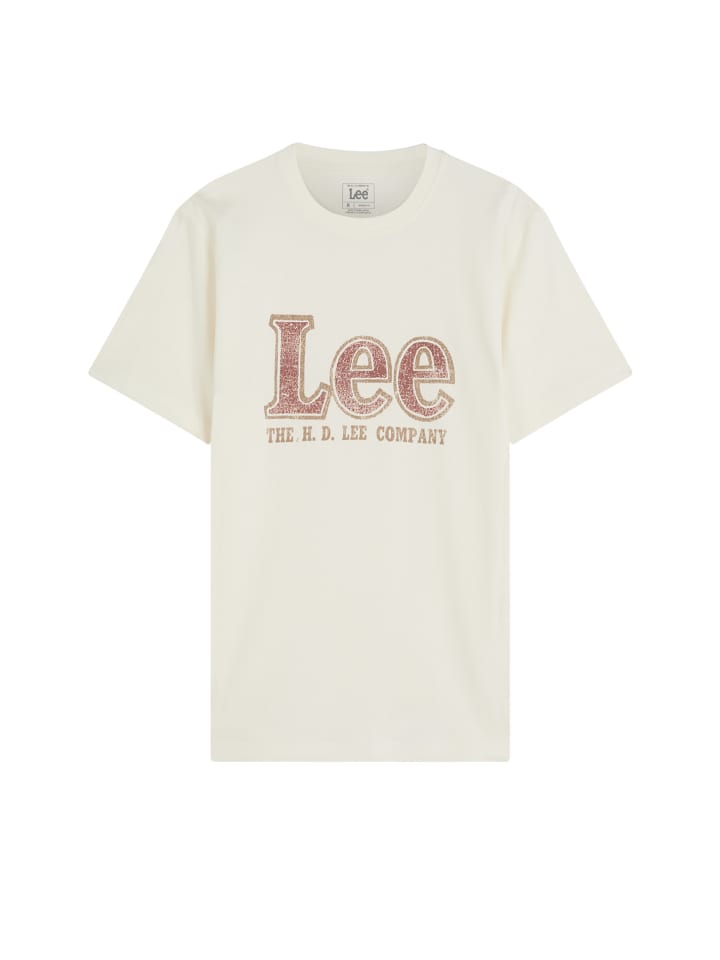 T-Shirt Lee Americana in Ecru