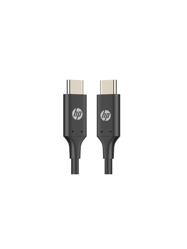HP USB-C auf USB-C Kabel, PD 60W 1m (schwarz) in Schwarz