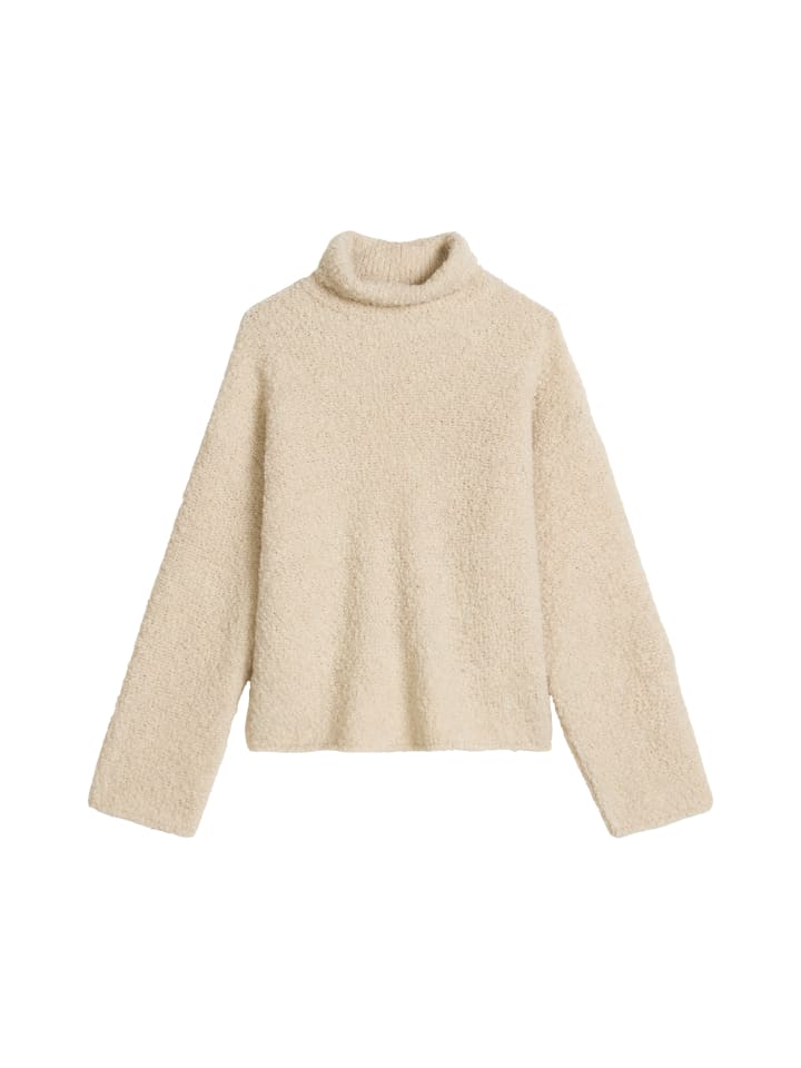 Pullover loose in Light Stone Melange