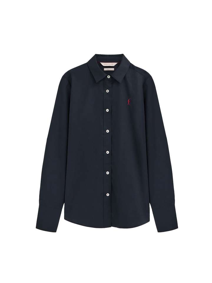Hemd RIGBY GO SLIM POPLIN W in Navy Blau