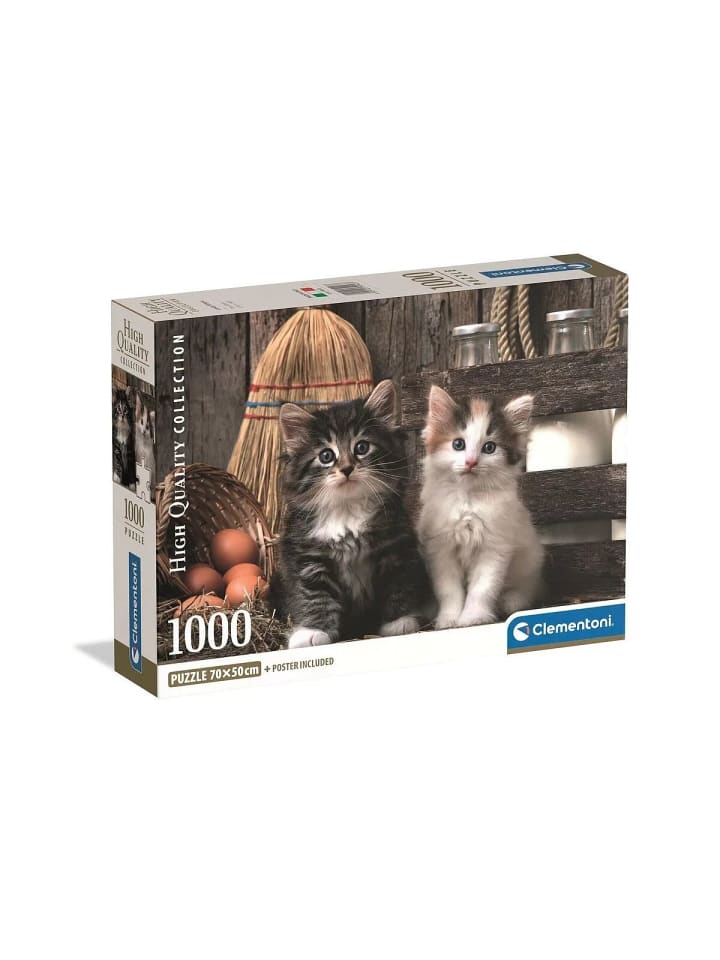 Tiere Lovely Katzen 1000-teiliges Puzzle Clementoni