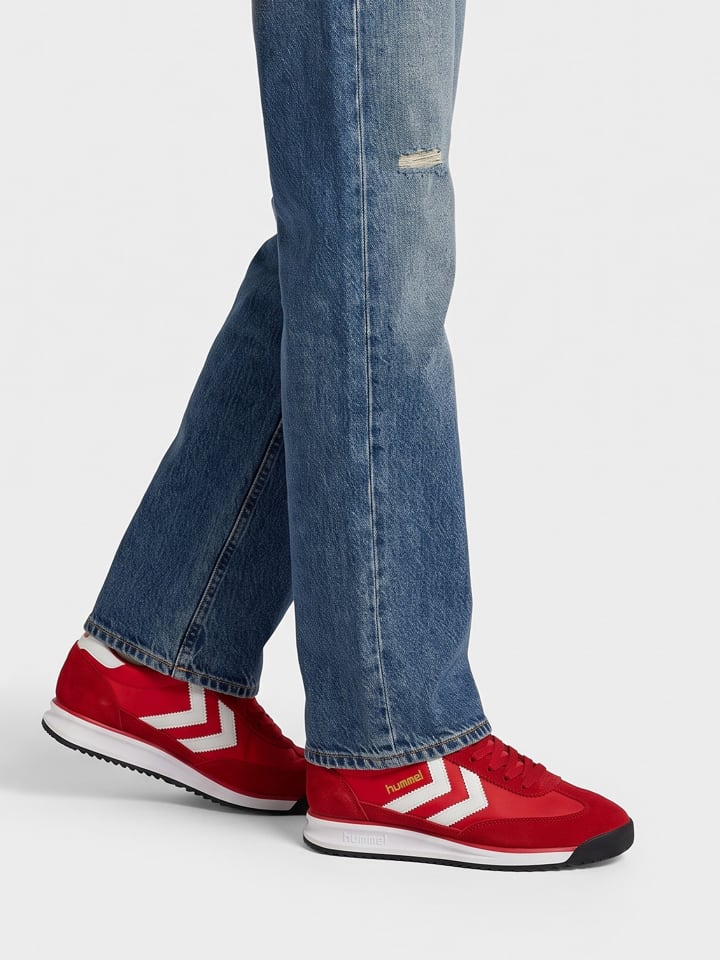 Schnürsenkel Sneaker City88 W Lebensstil Damen in RED