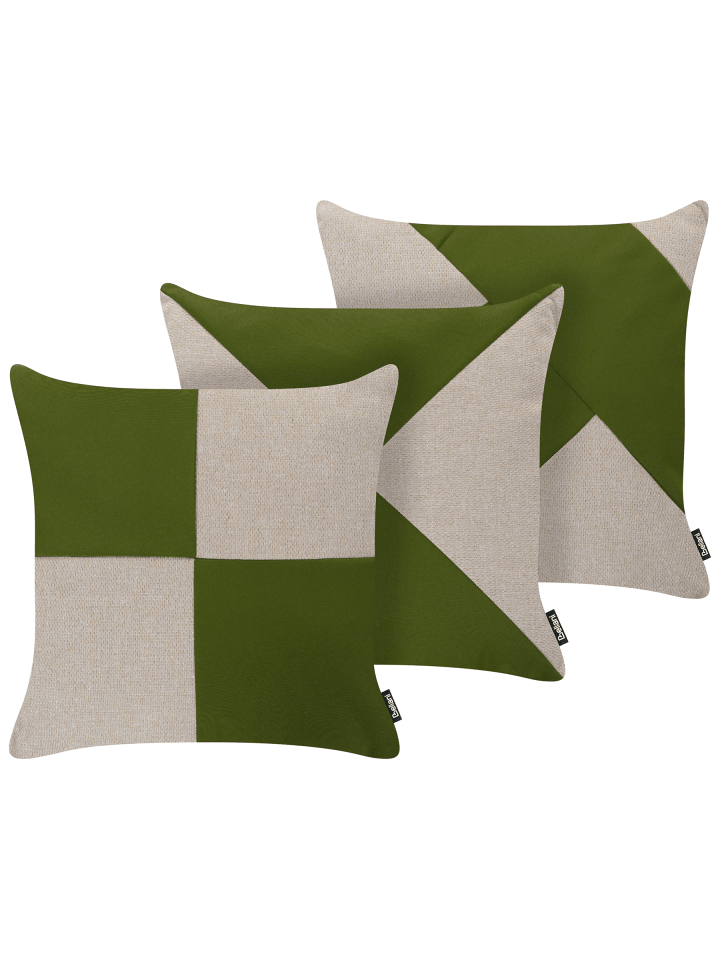3er-Set Gartenkissen ALETRIS in Beige/Grün