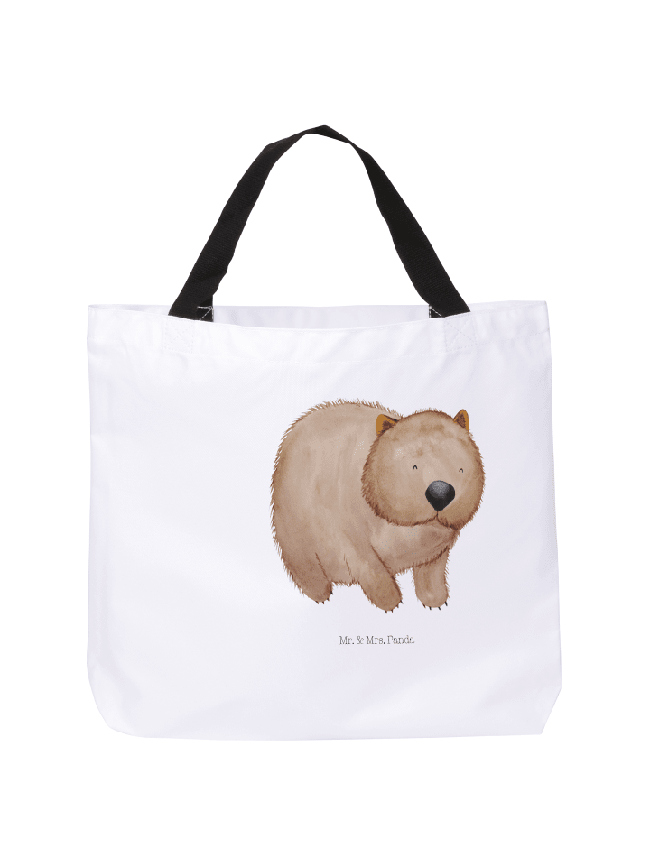 Tote Bag Wombat ohne Spruch in Weiß